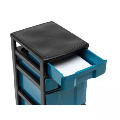 Werkzeugkasten, Aufbewahrungskart, Schublade, Plastik, Blau