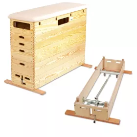 Sprungkasten mit Schwenkrollen-Unterbau, 6-teilig