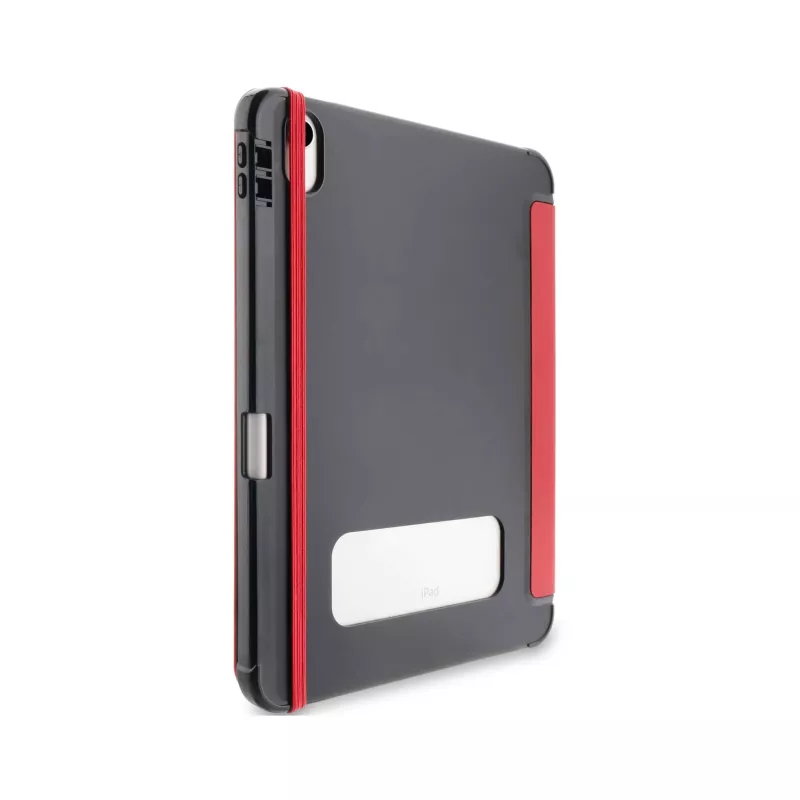 tablet case, iPad case, roter gurt, ständer fächer, rückseite schutz