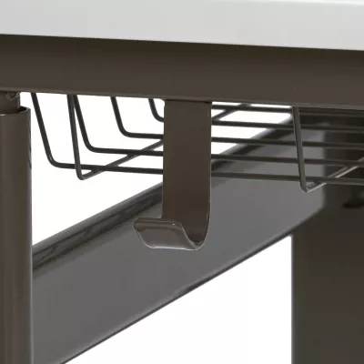 Grillrost, Kochgitter, Hakengriff, Metallgestell, untere Ablage