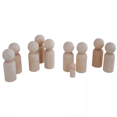 Holzw figurine, Holzfigur, Puppenfigur, Holz, Knoten-Form
