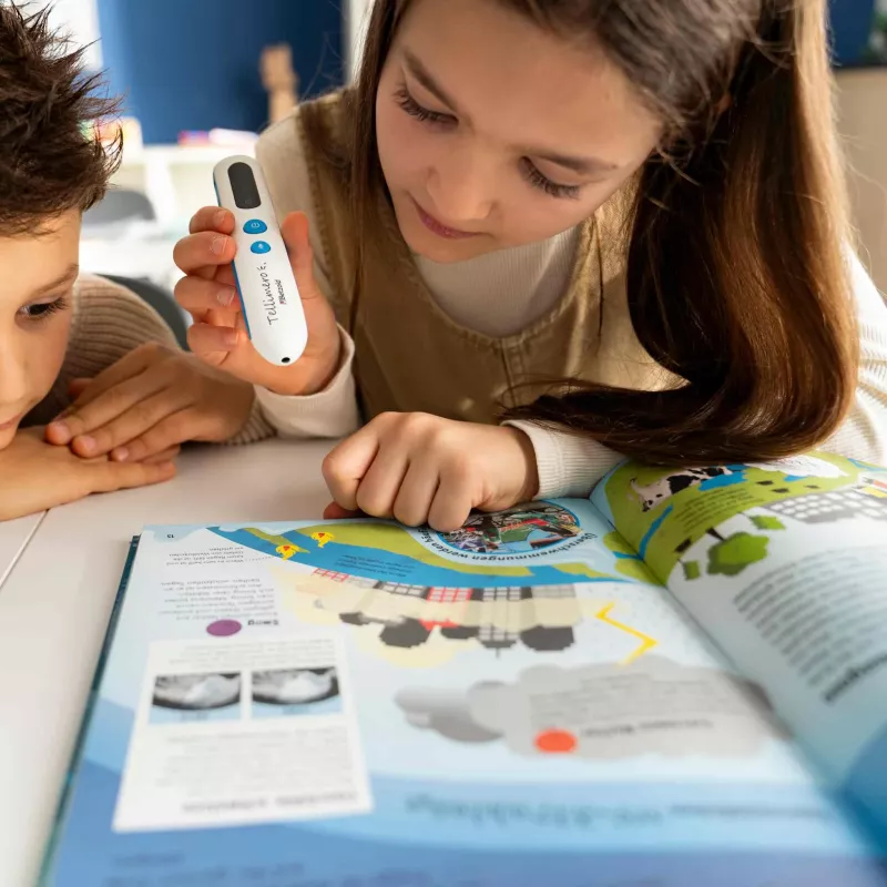 Laufender Gerätescanner, Thermometer, Bildungsheft, Kinder, Messgerät