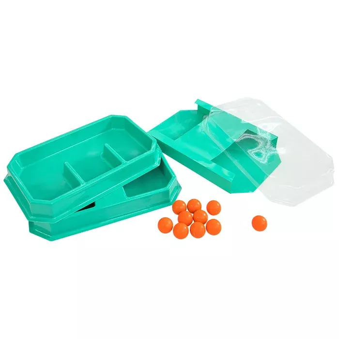 Snackbox, Lunchbox, Drei-Fach-Fach, Divisiertes Fach, Klickverschluss