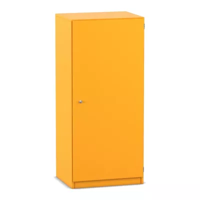Schrank, Wandmontager, Garderobe, orange, Schranktür