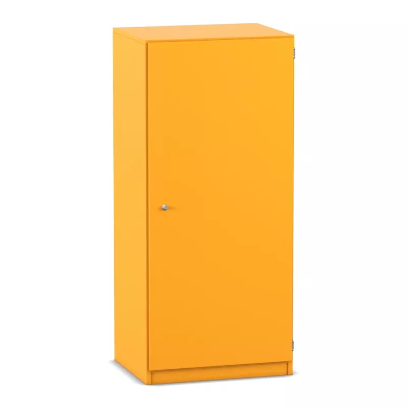 Schrank, Wandmontager, Garderobe, orange, Schranktür