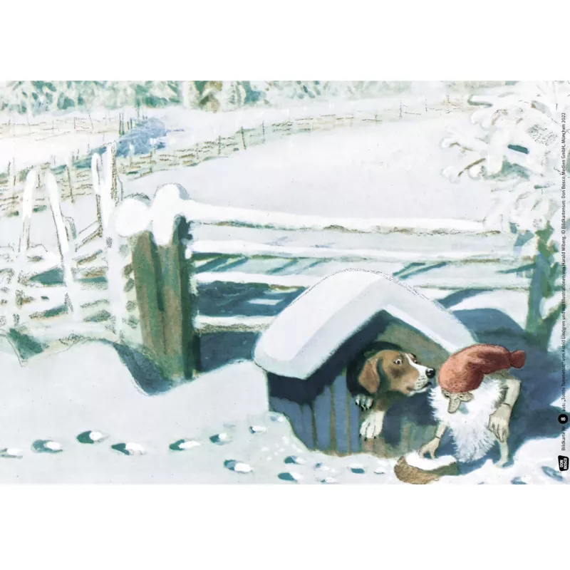 Winter, Schnee, Hund, Schlitten, Höhle