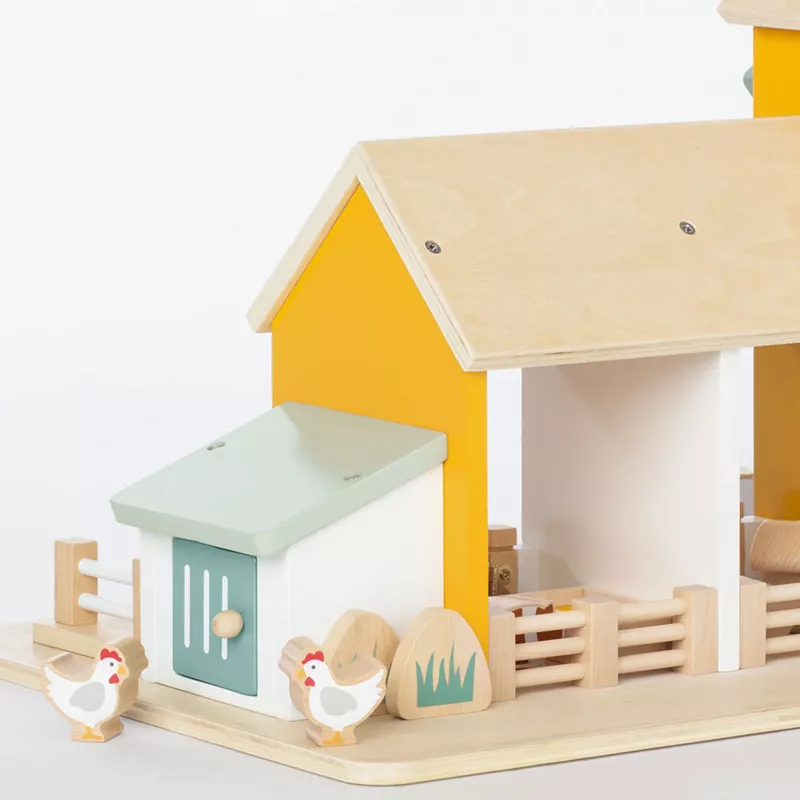 Holzspielzeug, Haus, Zug?, Küken, Tierfigur