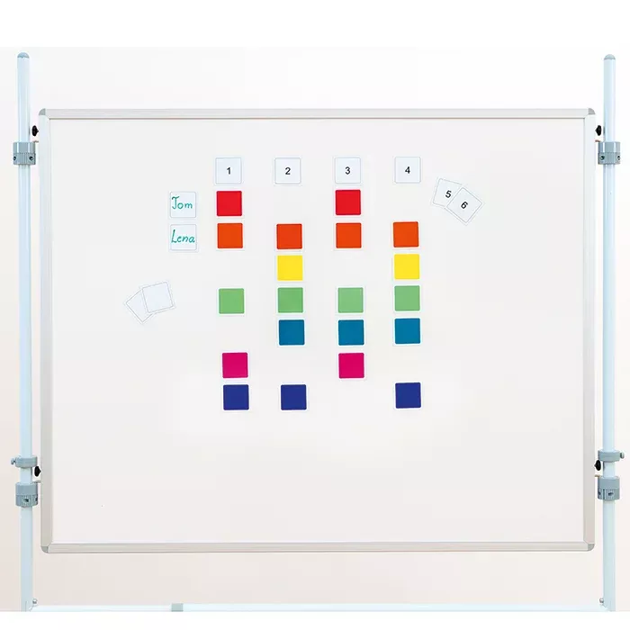 whiteboard, Kalender, Farbblöcke, bunte Quadrate, Magnetfarbe