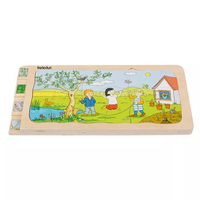 Holzpuzzle, Kinderpuzzle, Lernpuzzle, Naturbild, Holzkasten