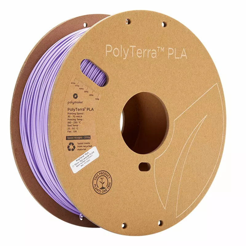3D-Druck Filament, PLA Filament, Lila Farbe, Spule, PolyTerra PLA