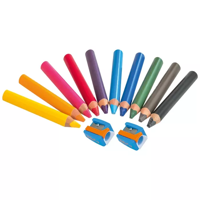 bunte Stifte, Holzstifte, Buntstifte, Spitzer, Sortierte Farben