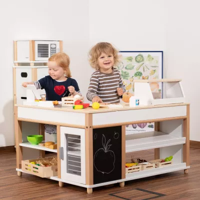 Spielküche, Kinderküche, Holzküche, Kochutensilien, Spielzeugset