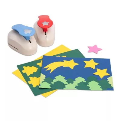 Schneideffekt-Stempel, Papierkarten, Sternenmotiv, Weihnachtsbaum-Kontur, Stempelwerkzeug
