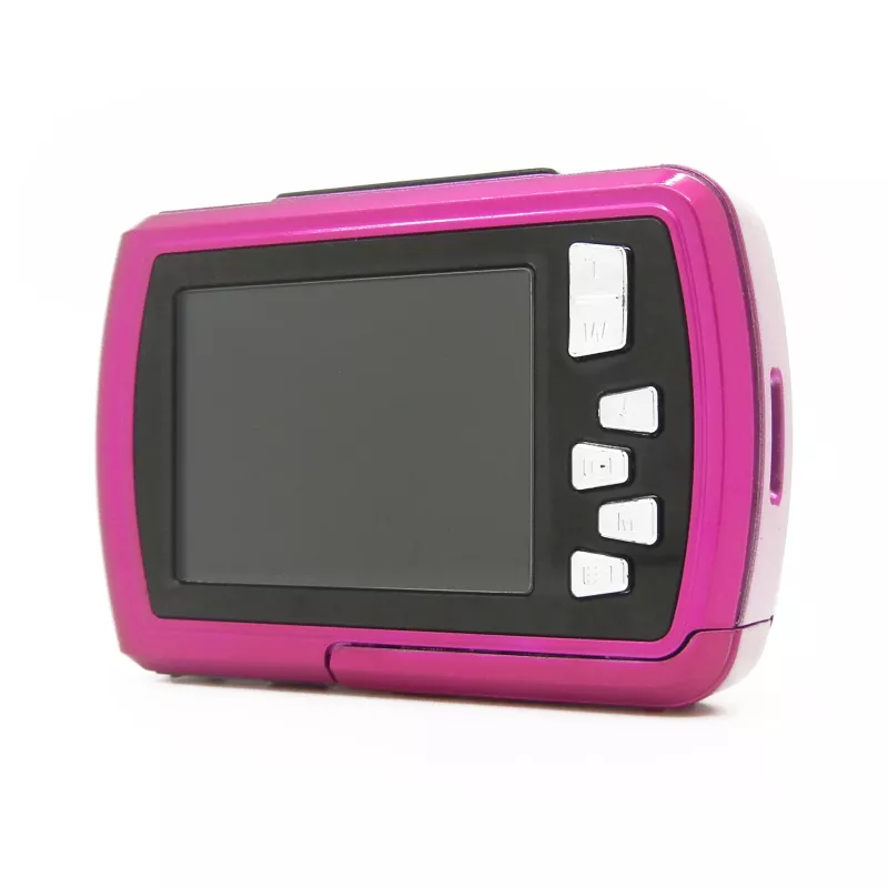 kamera, digital, pink, klein, screen