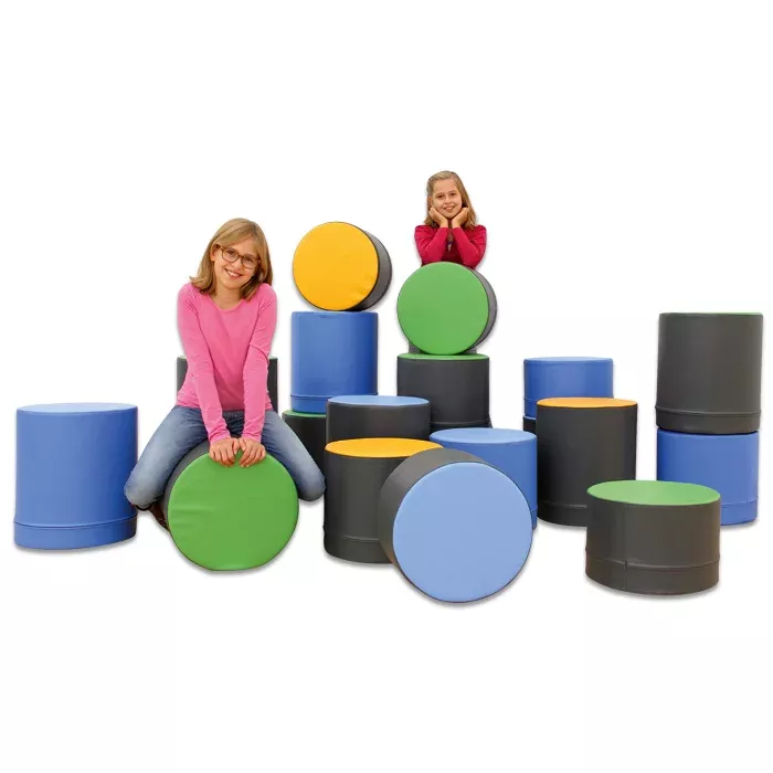 Stuhlblock, Sitzwürfel, Kinderkissen, Röhrenhocker, Pädagogisches Spielzeug