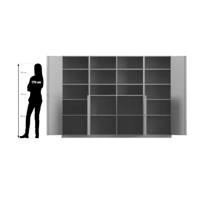 Korpusregal, Schuhregal, Wandschrank, Schrankfronten, Metallregal