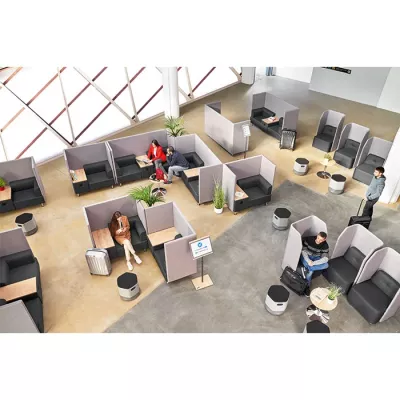 Loungebereich, Büro-Sitzgelegenheiten, Sofa-Kabinen, Sessel, runde Hocker