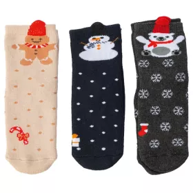 Weihnachtssocken, 3er-Set Größe S