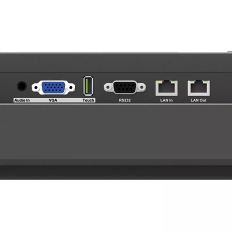 VGA, LAN In, LAN Out, RS232, Audio In