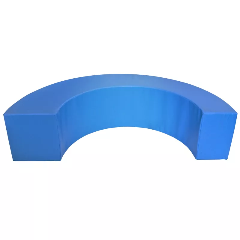 Sofapolster, Halbkundige Couch, Kissenbereich, Blau, Integrale Sitzbank