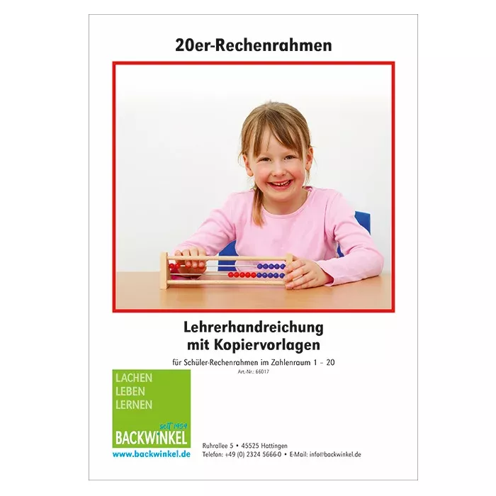Rechenrahmen, Zählrahmen, Schüler, Lehrerhandreichung, Kopiervorlagen