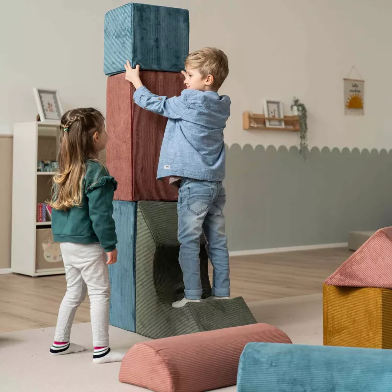 kinder, spielbereich, Schaumblöcke, Puzzleblöcke, weiche Blöcke