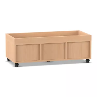 holz, Box, niedrige Schrank, beige, rollen