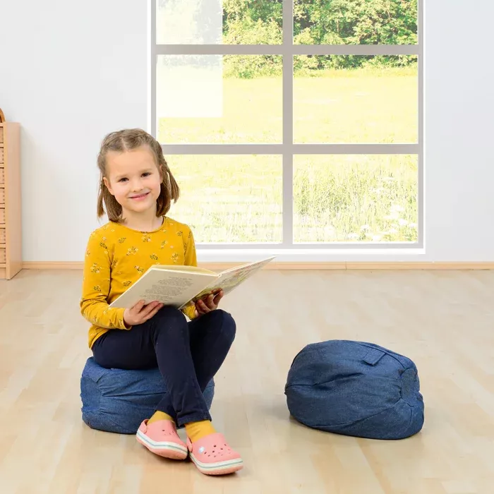 Kind, Lesen, Sitzkissen, Kinderzimmer, Pausenstuhl