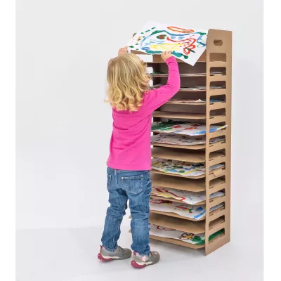 Kinder, Kinderkunst, Kunstwerk, Papierkunst, Laufstalensystem