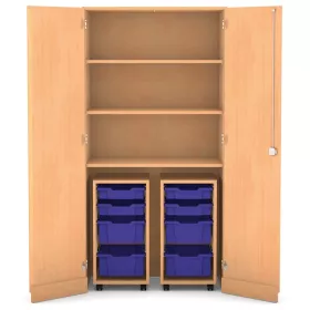 Garagenschrank - mit Rollcontainern, 190 x 94,4 x 60 cm