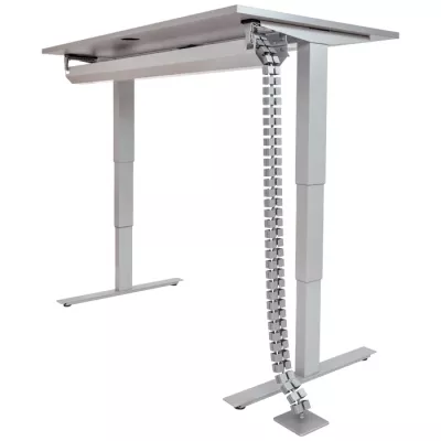 tischgestell, höhe verstellbar, kabelbrücke, metall, schreibtisch