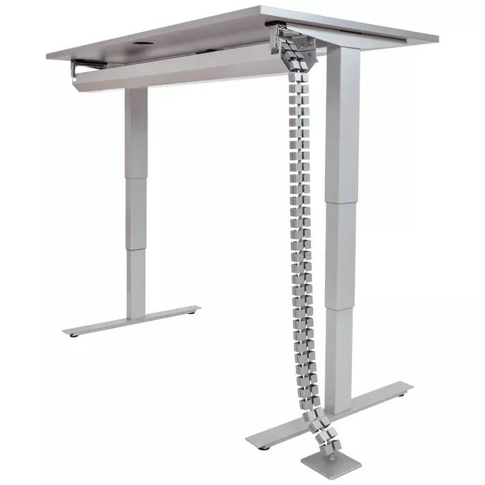 tischgestell, höhe verstellbar, kabelbrücke, metall, schreibtisch