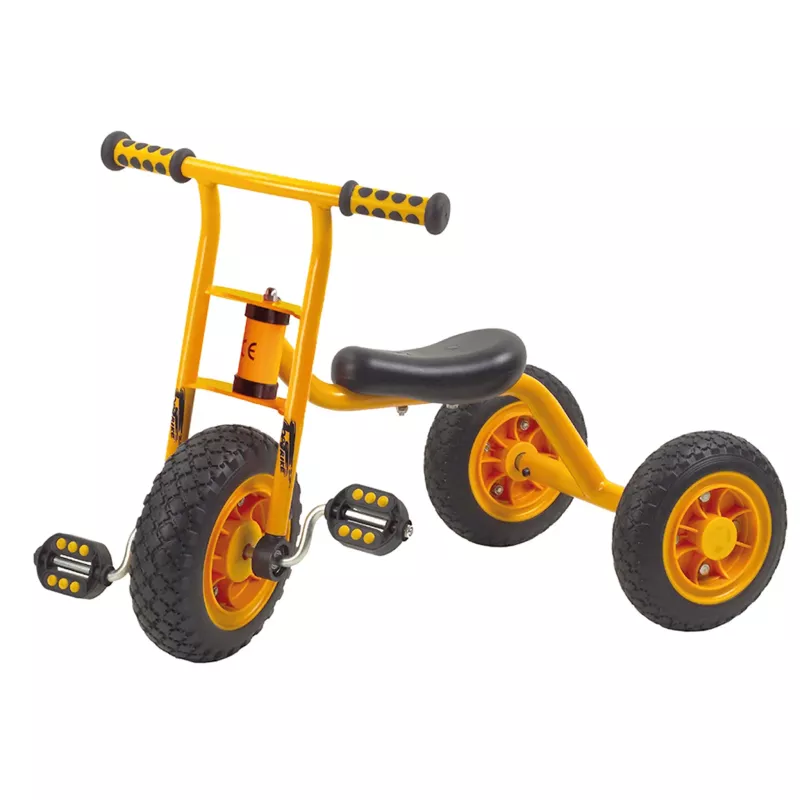 Trike, Dreirad, Gelb, Schwungpedale, Gummireifen