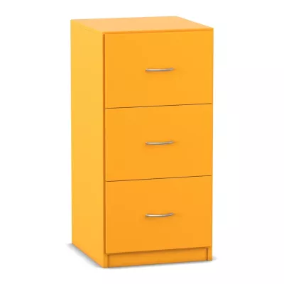 Unterschrank, 99,1 x 48,1 cm, mit 3 hohen Holzschubladen