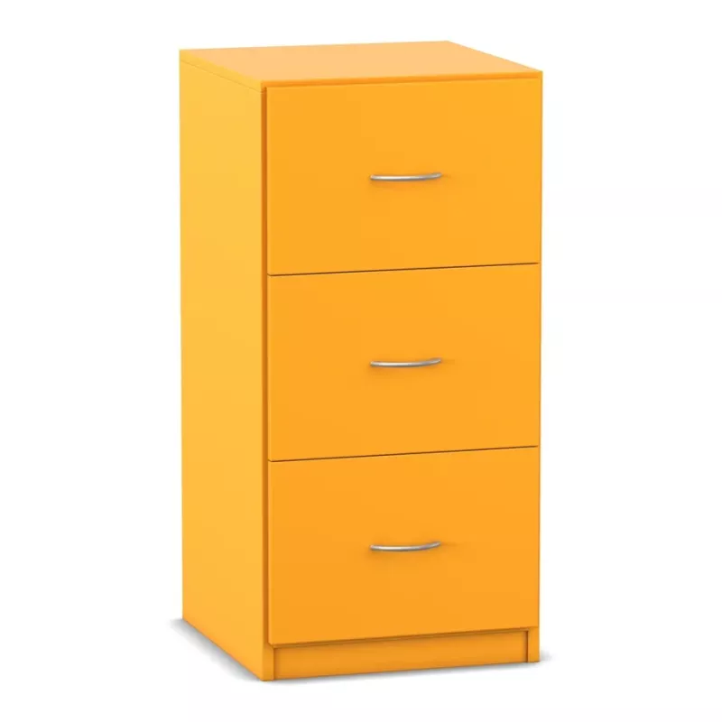 Kasten, Schublade, Aufbewahrung, orange, Holzoptik
