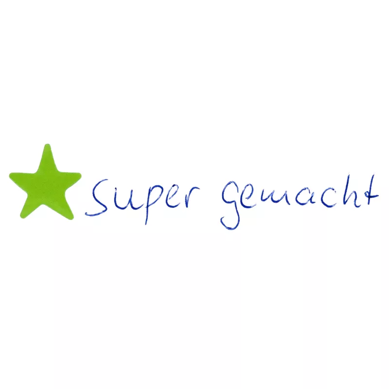 grün, stern, handschrift, logo, super geschmack