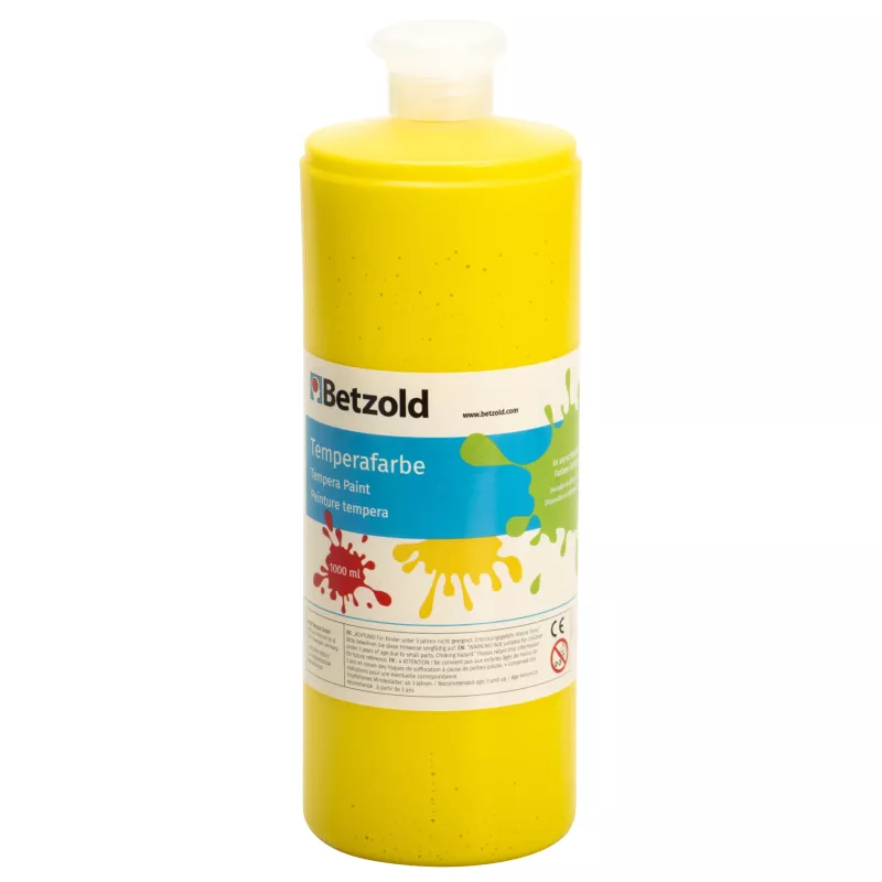 Gelb, Temperafarbe, Kunstfarbe, Pigment, Flasche 1000 ml