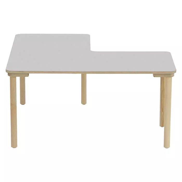 Kinderzimmertisch, Lerntisch, Holztisch, Kachel-Top, L-förmiger Tisch