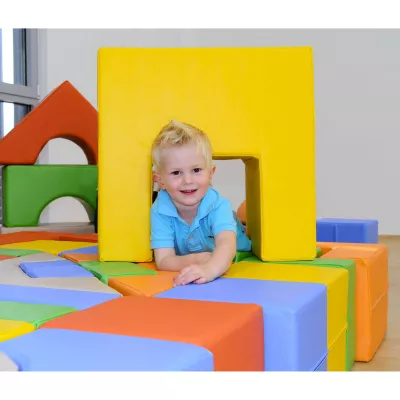 Kinder, Klemmbausteine, Softplay, Puzzlematte, Spielset