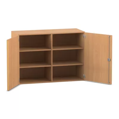 Schrank, Vitrine, Schränkchen, Holz, Regal mit Fächern
