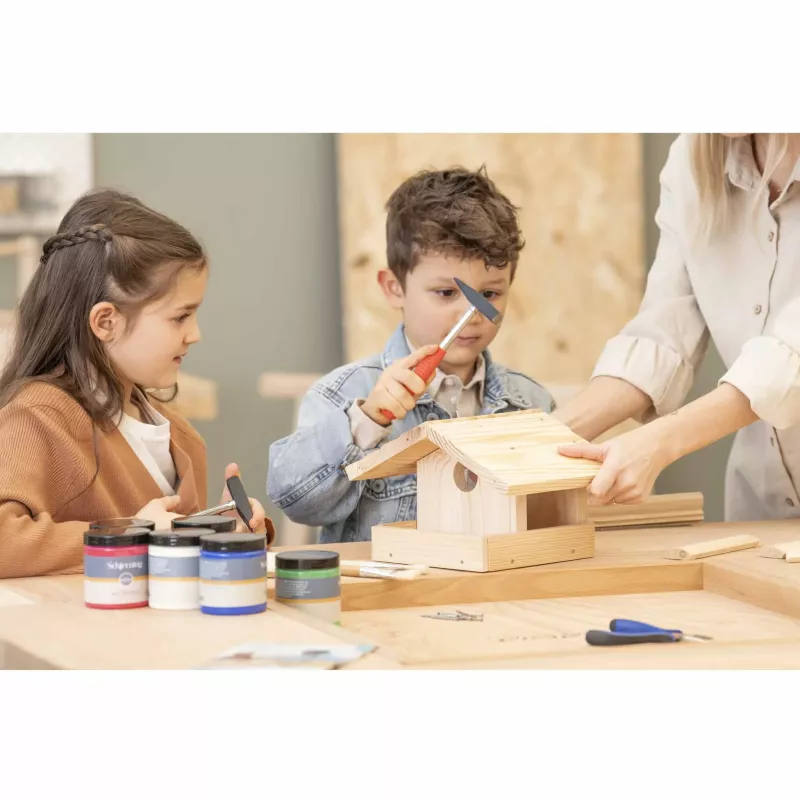 Holzwerkstatt, Kinderwerkbank, Holzbausatz, Werkzeugset, Konstruktion