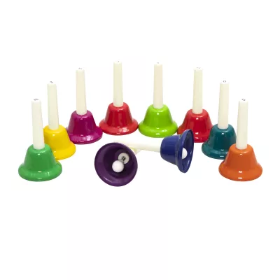 Hörnschellen, Klangspiel, Stäbe, Bunt, Holzspielzeug