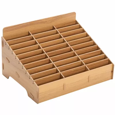 Holzablage, Werkzeughalter, Schubladen-Organizer, 2-Tier-Stapelregal, Unterteilungsfach
