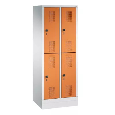 Schließfach-Garderobenschrank, doppelstöckig