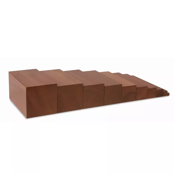 Holzblock, Sichtblock, Bauklotz, Würfel, Holzreihe