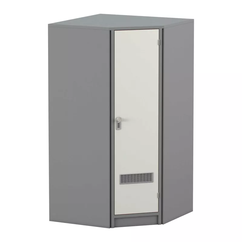 Schrank, Metallschrank, Schranktür, Schwarzgrau, Klimageräte-Schrank