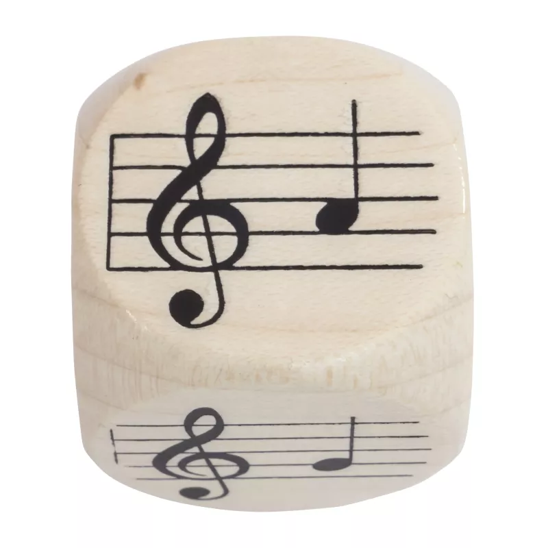 Holzstempel, Noten, Musiknotation, Musikinstrument, Kachelform