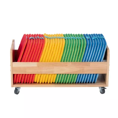 Stuhlkarten, Kartenständer, Roter Stuhl, Gelb, Blau-Grün