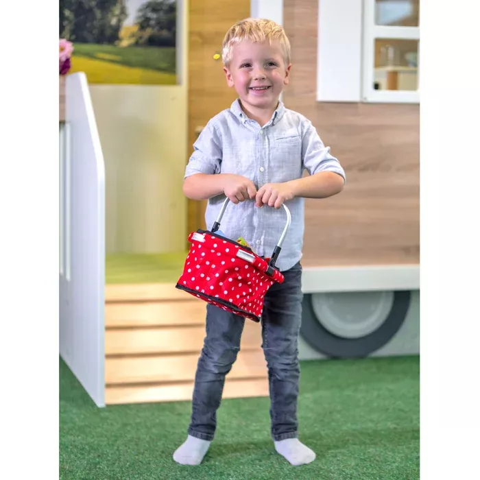 Kinder, Tasche, rot, Stofftasche, Polka Dots