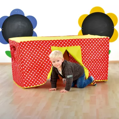 Kinderzelt, Spielhöhle, Pädagogisches Spielhaus, Buntes Zelt, Kleidung?